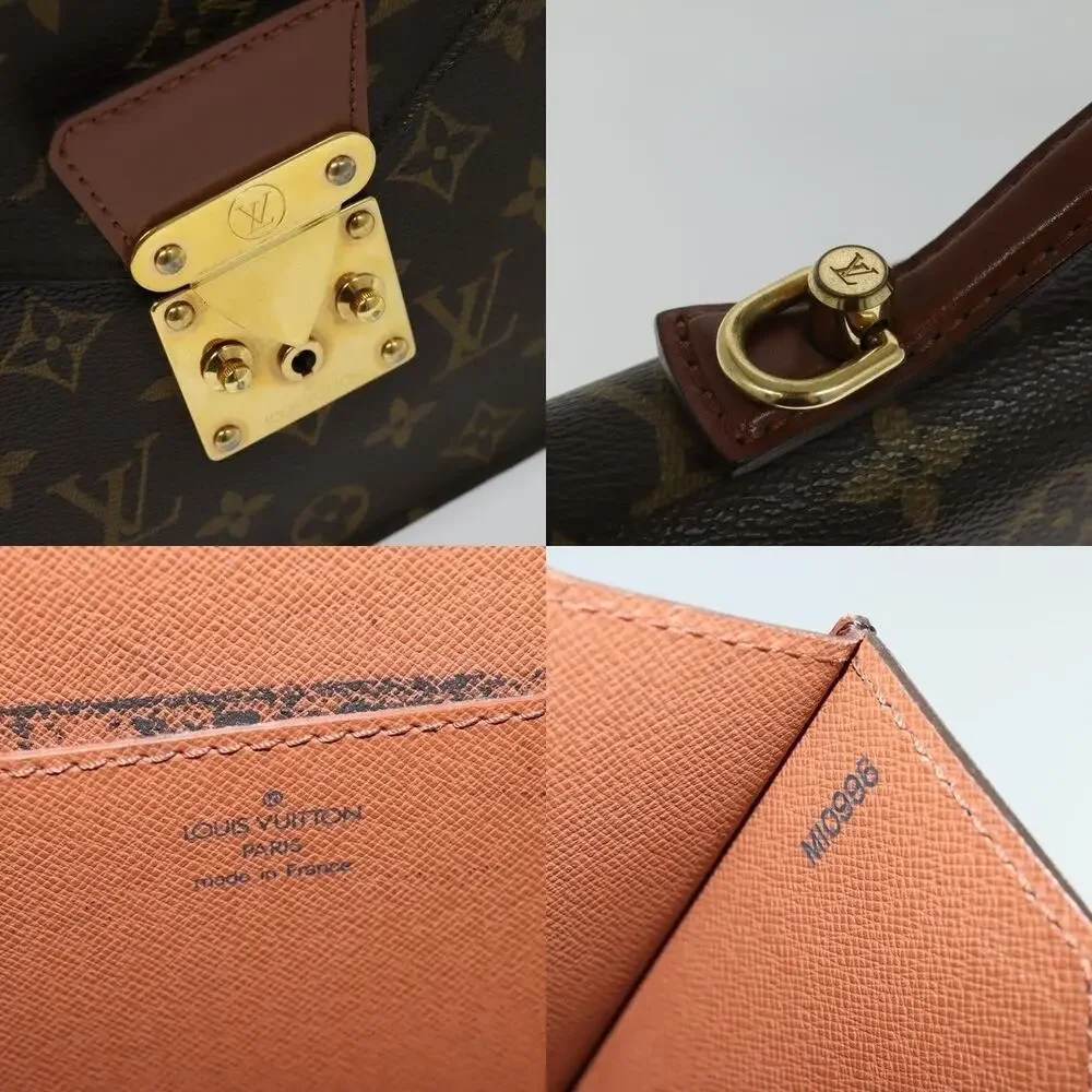 Louis Vuitton Monogram Porte Documents Bandouliere Business Bag Brown